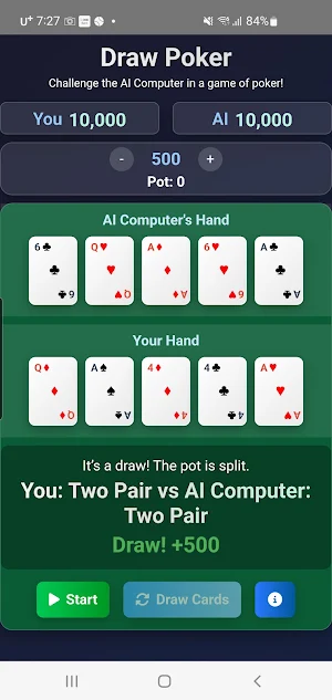 Draw Poker Screenshot 2
