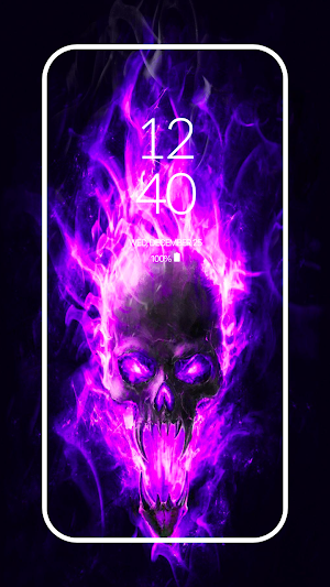 Skull Illust HD Wallpaper Screenshot 0