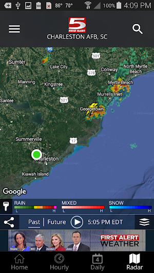 WCSC Live 5 Weather Screenshot 1