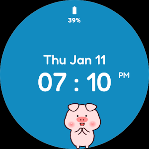 Animated Pig Watch Face Screenshot 0