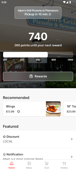 Aljon's Pizza & Sub Shop Screenshot 0