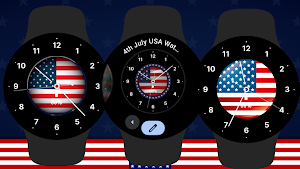 4th July USA Watch Face Screenshot 3