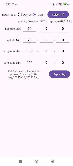 GeoTiff to ISG Converter Screenshot 3