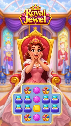 Royal Jewel - Match 3 Decor Screenshot 1
