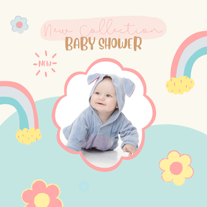 Baby Shower Card Maker Photo Screenshot 1