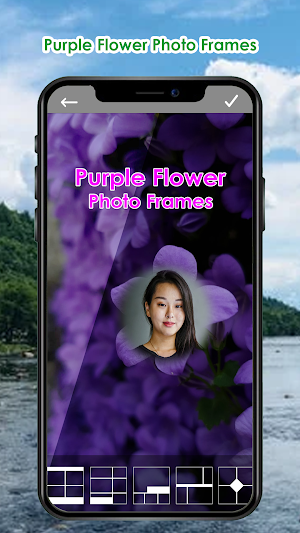 Purple Flower Photo Frames Screenshot 1