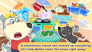 Wolfoo Tidy up: House Cleaning Screenshot 0