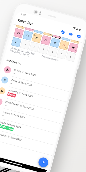 Kalendarz zmianowy Screenshot 1