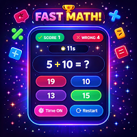 Math Quiz Game Brain Training