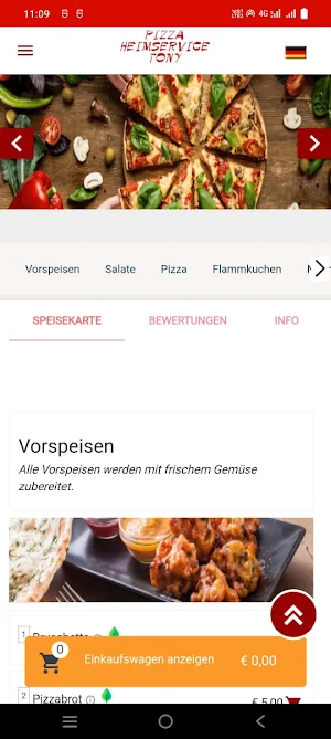 Pizza Heimservice Tony Screenshot 1