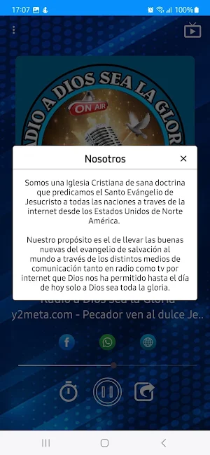 Radio a Dios sea la Gloria Screenshot 2