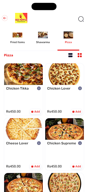 Red Pepper Fast Food & Pizza Screenshot 1