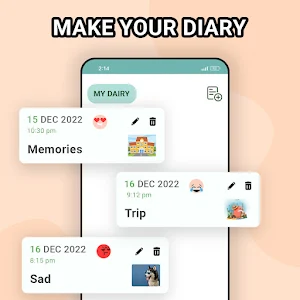 Memoirs: Diary with lock Screenshot 2
