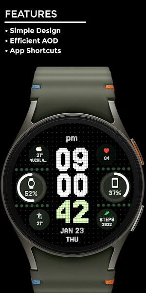 Nighty Digital 46 - watch face Screenshot 1