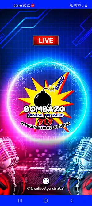 Bombazo musical MX Radio 91.9 Screenshot 0