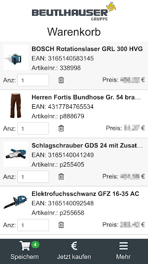 Beutlhauser Shop App Screenshot 2