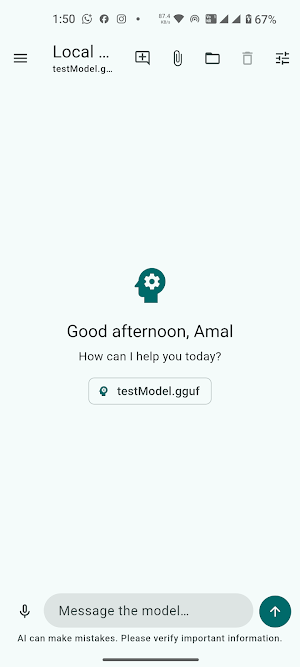 EdgeLLM:Local AI Chat Screenshot 0