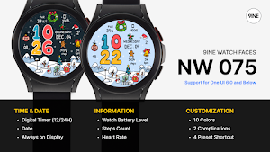 NW075_lite: Digital watch face Screenshot 0