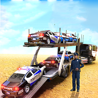 Police Car Transport Army Tank