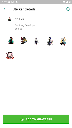 Sticker Tanjiro KNY for WA Screenshot 3