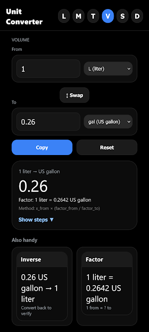 Unit Converter Screenshot 3