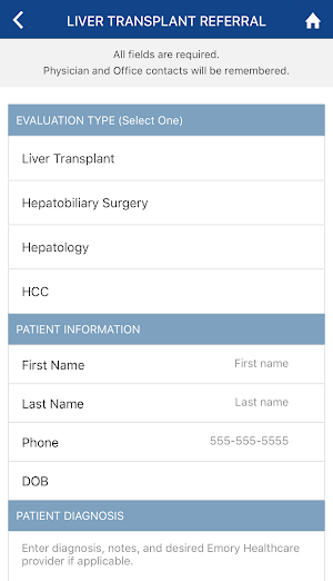 Emory Liver Transplant Screenshot 1