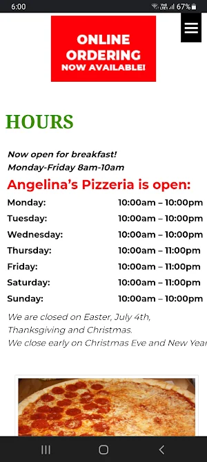 Angelina's Pizzeria Somerville Screenshot 3