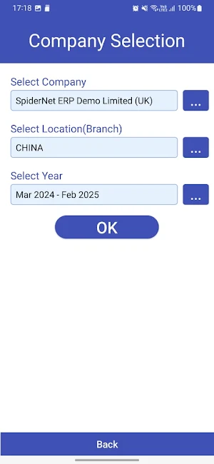 SpiderNet ERP Screenshot 2