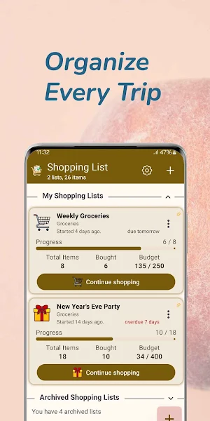 Easy Shopping List - Grocery Screenshot 0