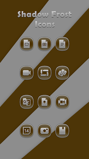 Shadow Frost Brown Icons Screenshot 1