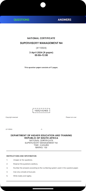 TVET Supervisory Management Screenshot 1