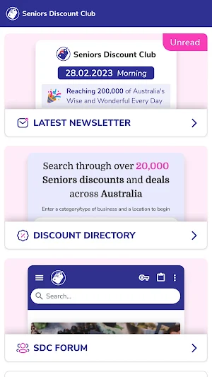 SDC App - For Aussies Over 60 Screenshot 1
