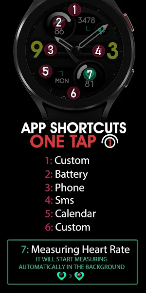 Dream 96 - Modern Watch Face Screenshot 3