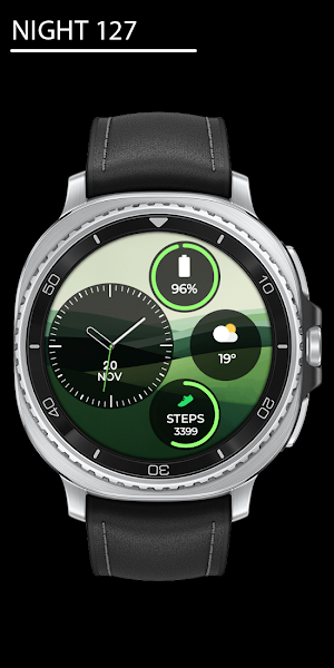 Night 127 - Analog Watch Face Screenshot 0