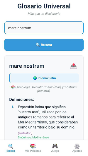 Nomilia: Diccionario Glosario Screenshot 1
