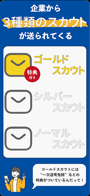 スカウトが届く就活アプリ! キミスカ2026 Screenshot 1