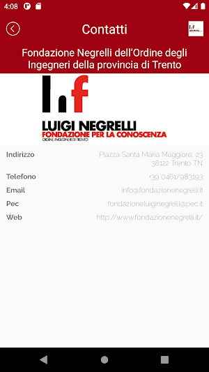 Fondazione Negrelli dell’Ordine degli Ingegneri Screenshot 2