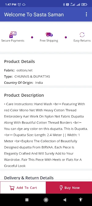 Sasta Saman - Online Shopping Screenshot 2