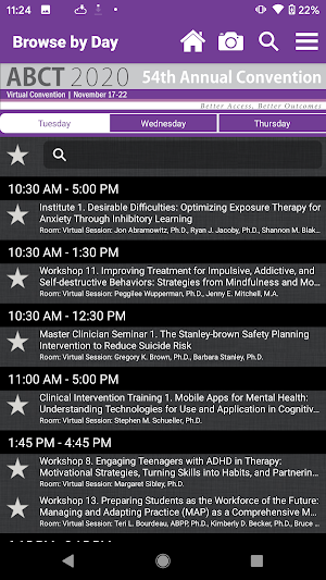 ABCT Events Screenshot 3
