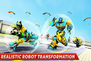 Dog Robot Transform Moto Robot Transformation Game Screenshot 3