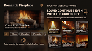 Romantic Fireplace:Sleep&Relax Screenshot 0