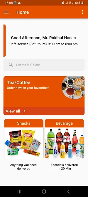 Q Cafe Screenshot 1