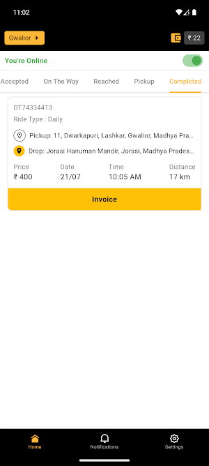 DT Cabs Driver Screenshot 3