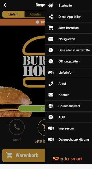 Burger House Bodenseestrasse Screenshot 2