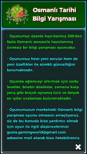 Osmanlı Oyunları - Osmanlı Tarihi Bilgi Yarışması Screenshot 1