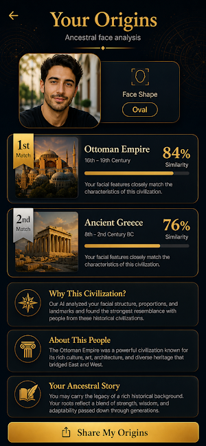 AncestorAI Historical Portrait Screenshot 2
