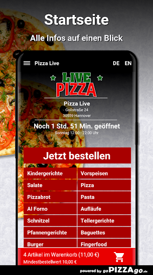 Pizza Live Hannover Screenshot 1