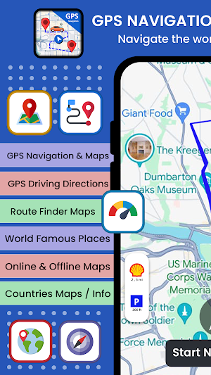GPS navigation, maps & traffic Screenshot 0