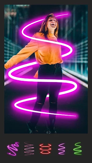 Neon Photo Editor - Photo Effects, Collage Maker Screenshot 0