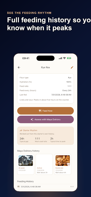 Sourdough Log: Starter Tracker Screenshot 2